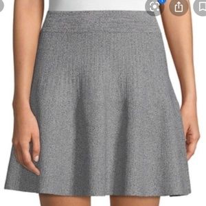 Club Monaco gray wool circle skirt